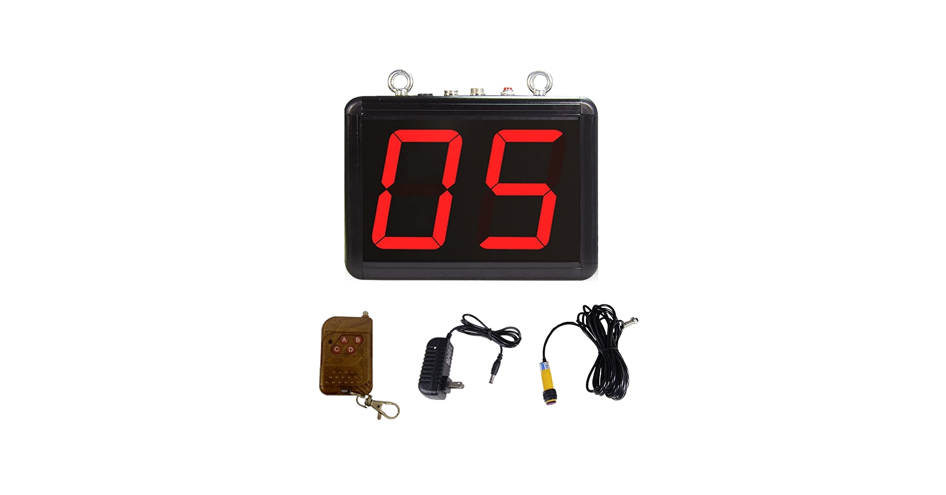 Amazon | JIAWANSHUNデジタル赤LEDカウンター 自動カウンター 数取り器